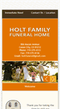 Mobile Screenshot of holtfamilyfuneralhome.com