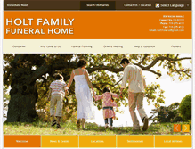 Tablet Screenshot of holtfamilyfuneralhome.com